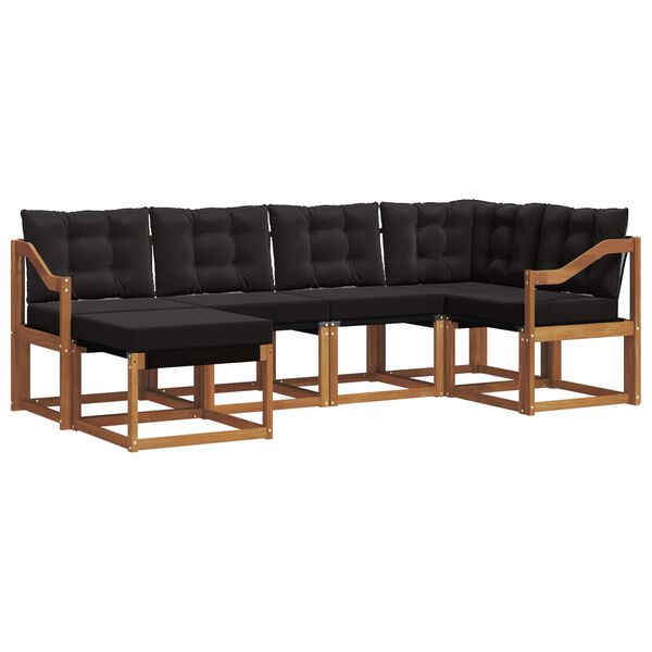 vidaXL &Sigma;&epsilon;&iota;&rho;ά &Kappa;&alpha;&nu;&alpha;&pi;έ &Epsilon;&xi;&omega;&tau;&epsilon;&rho;&iota;&kappa;&omicron;ύ &mu;&epsilon; &mu;&alpha;&xi;&iota;&lambda;ά&rho;&iota; 6 pcs &Phi;&upsilon;&sigma;&iota;&kappa;ό &kappa;&alpha;&iota; &Mu;&alpha;ύ&rho;&omicron;