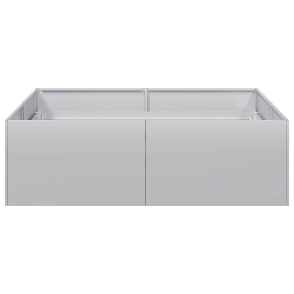 vidaXL Ζαρντινιέρα 100x100x30 εκ. από Γαλβανισμένο Ατσάλι