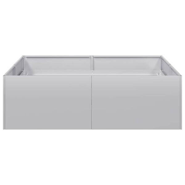 vidaXL Ζαρντινιέρα 100x100x30 εκ. από Γαλβανισμένο Ατσάλι