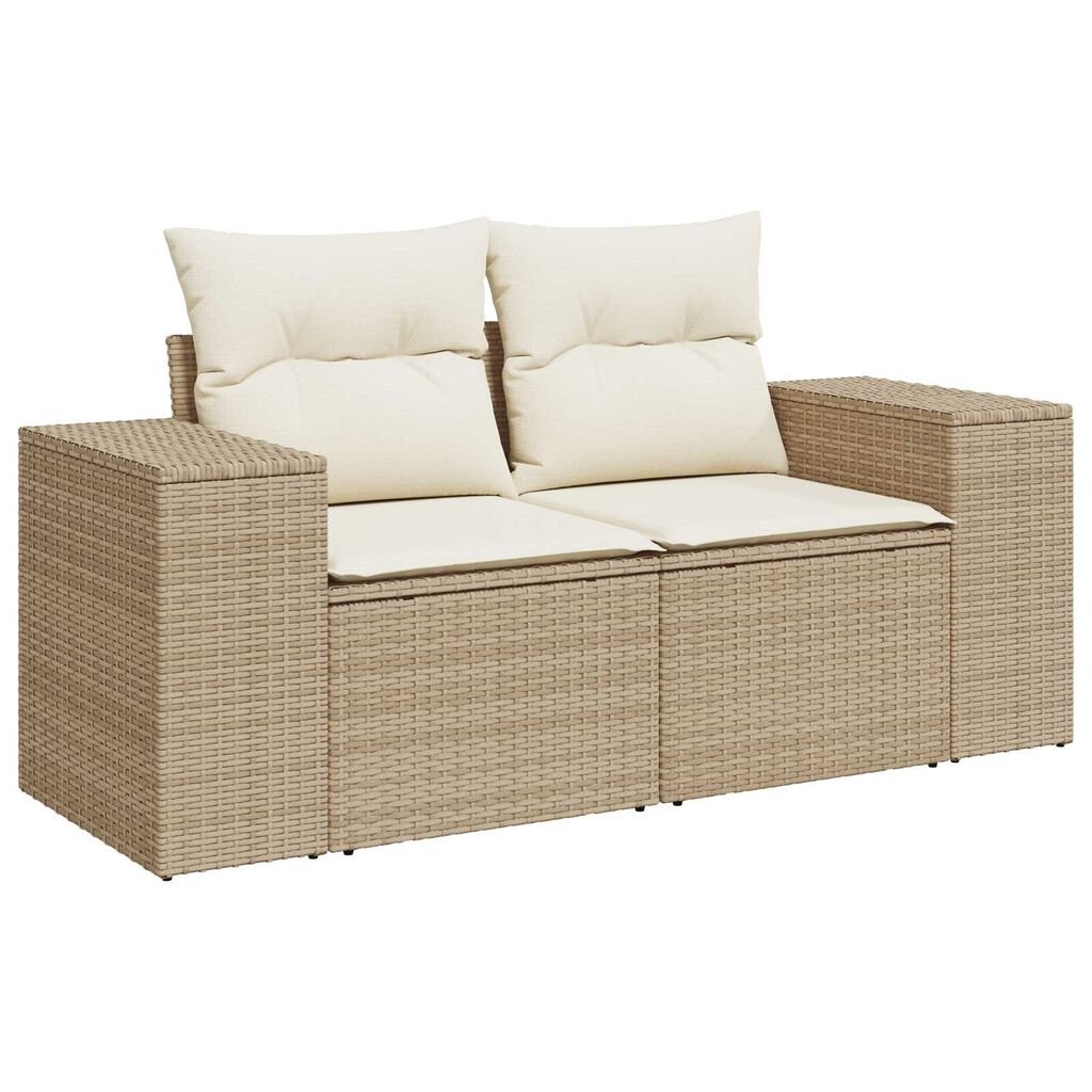 vidaXL Σετ Καναπέ Κήπου 12 pcs Μπεζ συνθετικό ρατάν