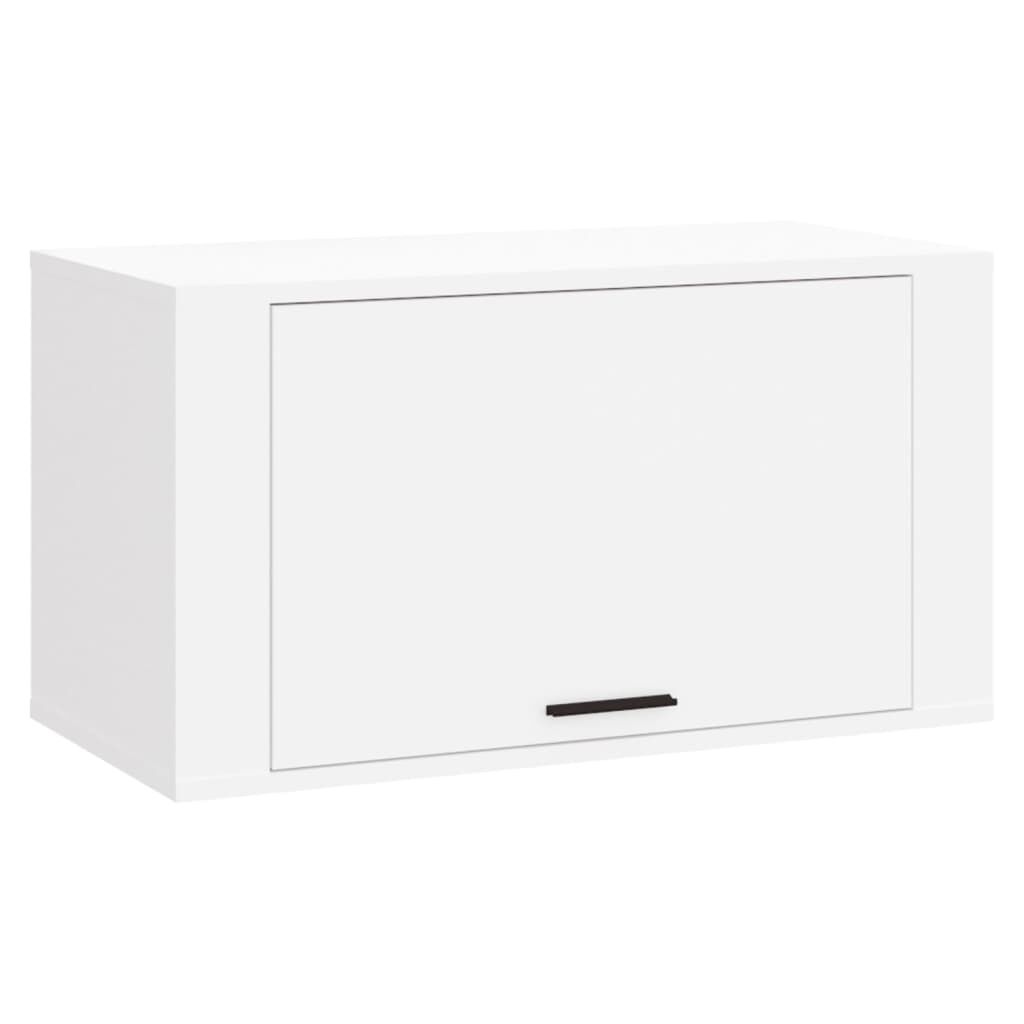 vidaXL Παπουτσοθήκη Επιτοίχια Λευκή 70x35x38 εκ. Επεξεργασμένο Ξύλο