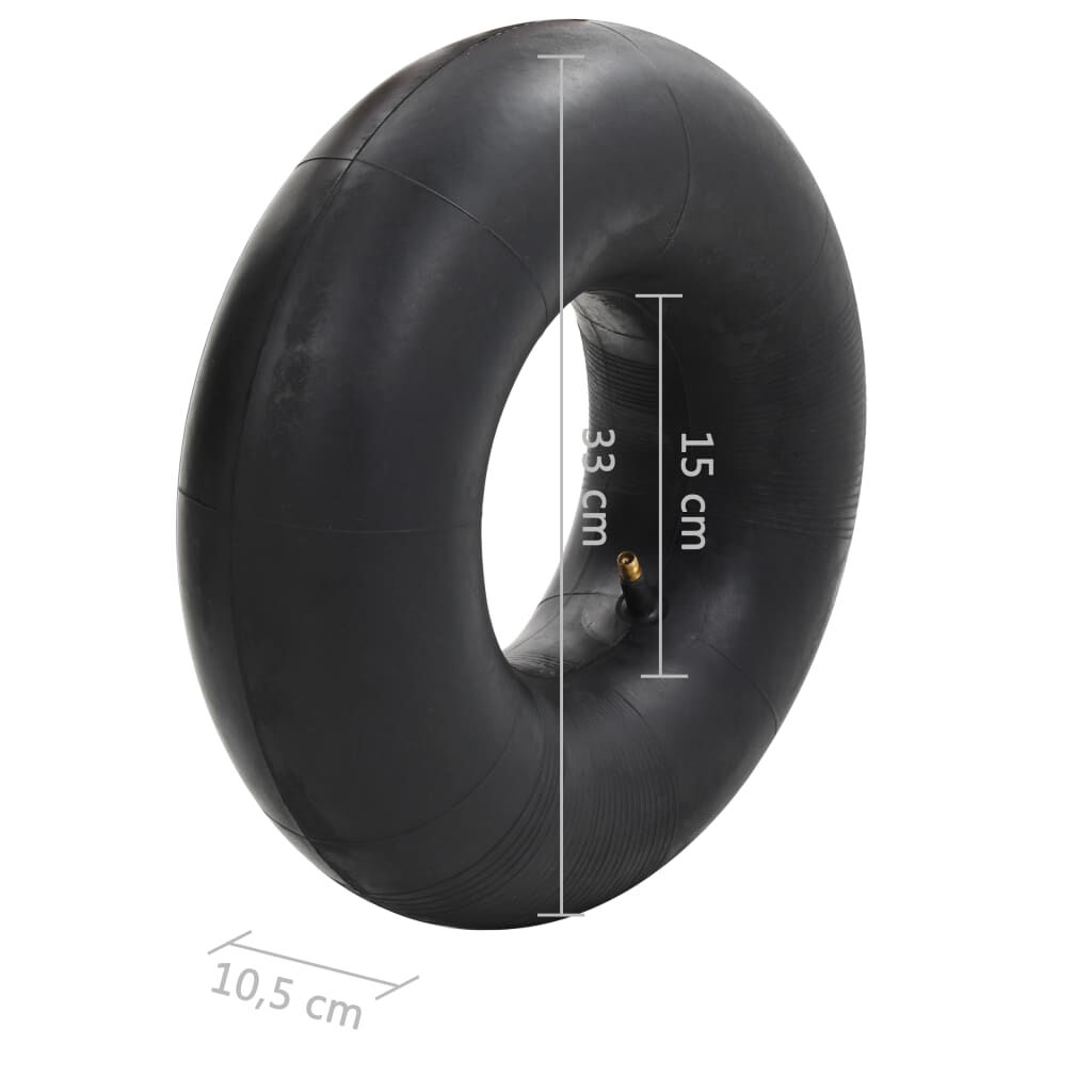 vidaXL Λάστιχα για Καρότσι 2 τεμ. 15x6.00-6 Καουτσούκ