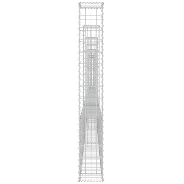 vidaXL Συρματοκιβώτιο σε U Σχήμα με 8 Στύλους 860x20x150 εκ Σιδερένιο