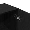 vidaXL Ντουλάπι Μπάνιου με ράφι Μαύρη δρυς 32 x 34 x 188.5 εκ.
