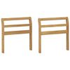 vidaXL &Mu;&omicron;&nu;ά&delta;&alpha; &mu;&pi;&rho;ά&tau;&sigma;&omega;&nu; 2 pcs &Lambda;&epsilon;&upsilon;&kappa;ό 58,5 x 8,5 x 60 &epsilon;&kappa;.