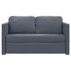 vidaXL Καναπές-Κρεβάτι Δαπέδου 2 σε 1 Σκ. Γκρι 122x204x55 εκ. Βελούδο