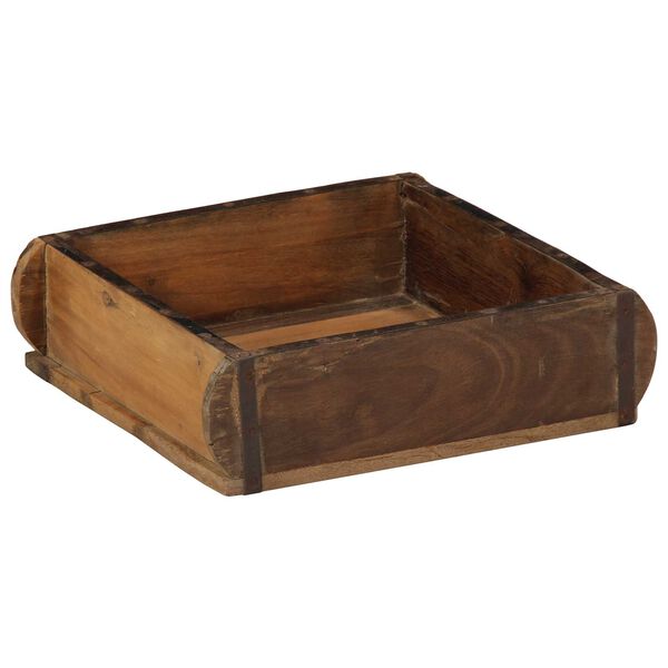 vidaXL Δίσκος με αποθήκευση Καφέ 31 x 29 x 10 εκ