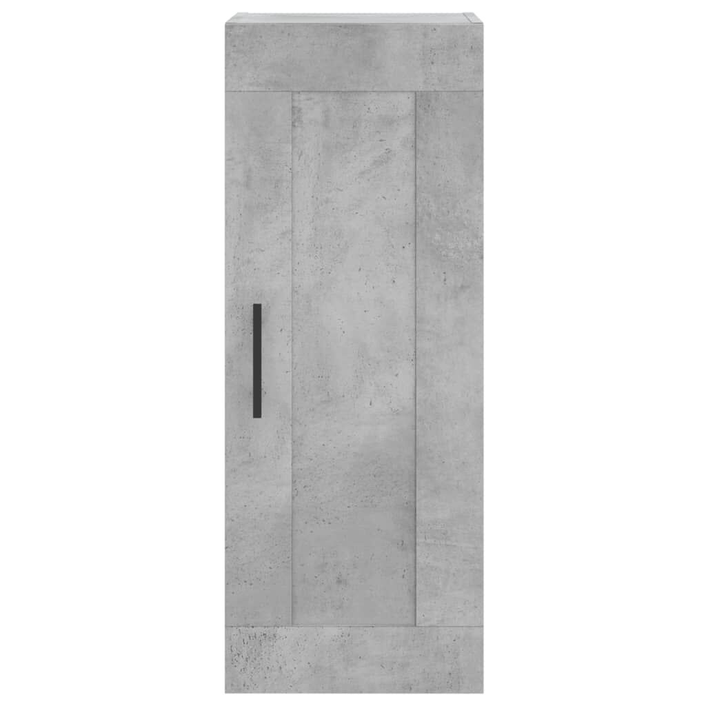 vidaXL Ντουλάπι Γκρι Σκυροδέματος 34,5x34x180 εκ. Επεξεργασμένο Ξύλο
