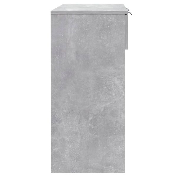 vidaXL Τραπεζάκι κονσόλα Γκρι Σκυρ. 90x36x75 εκ. Επεξεργασμένο Ξύλο