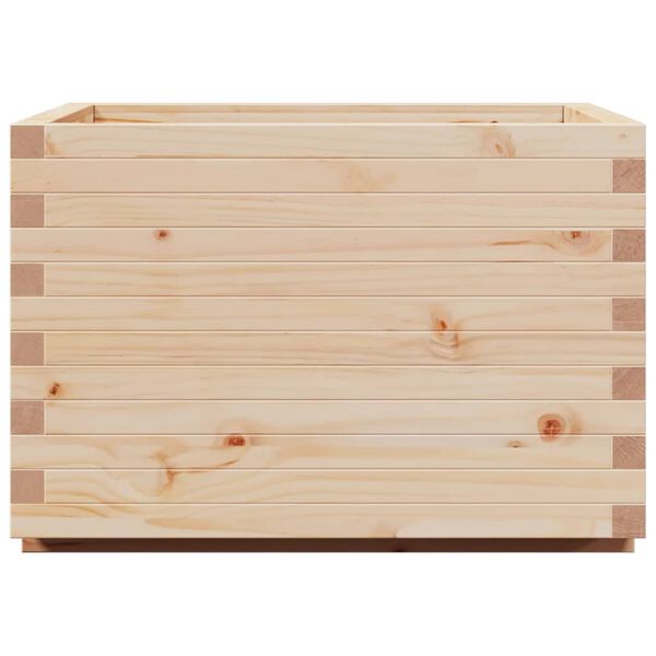 vidaXL Ζαρντινιέρα Κήπου 70x70x49,5 εκ από Μασίφ Ξύλο Πεύκου