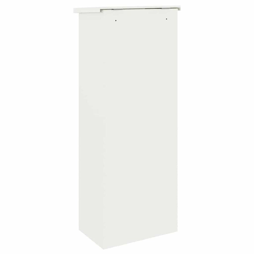 vidaXL Θυρίδα Πακέτων Λευκό 44.5 x 29 x 110.5 εκ Ατσάλι