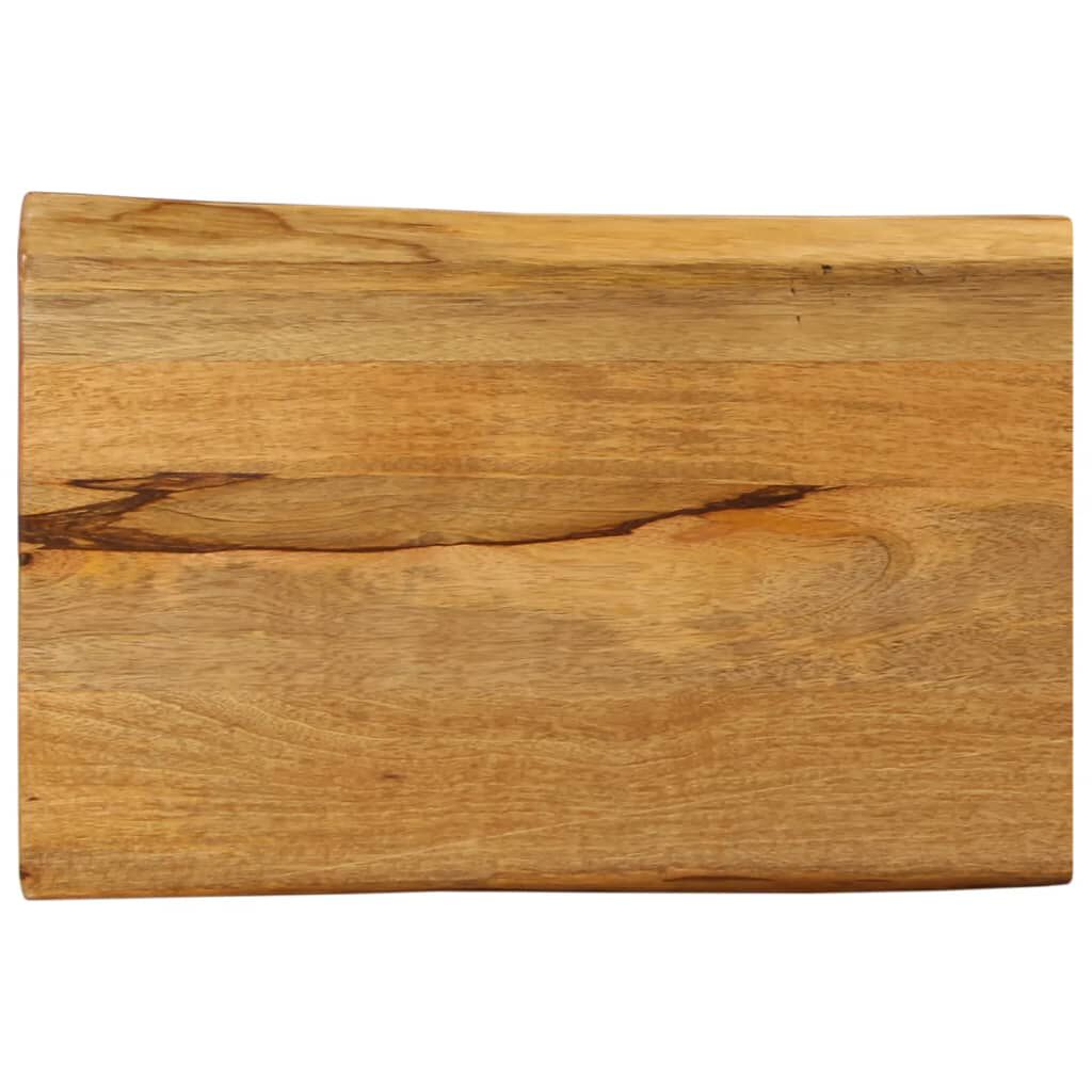 vidaXL Επιφάνεια Τραπεζιού 50x40x2,5 εκ. Live Edge Μασίφ Ξύλο Μάνγκο