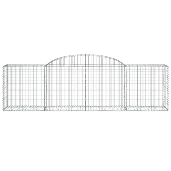 vidaXL Συρματοκιβώτια Τοξωτά 8 τεμ. 300x50x80/100 εκ. Γαλβαν. Ατσάλι