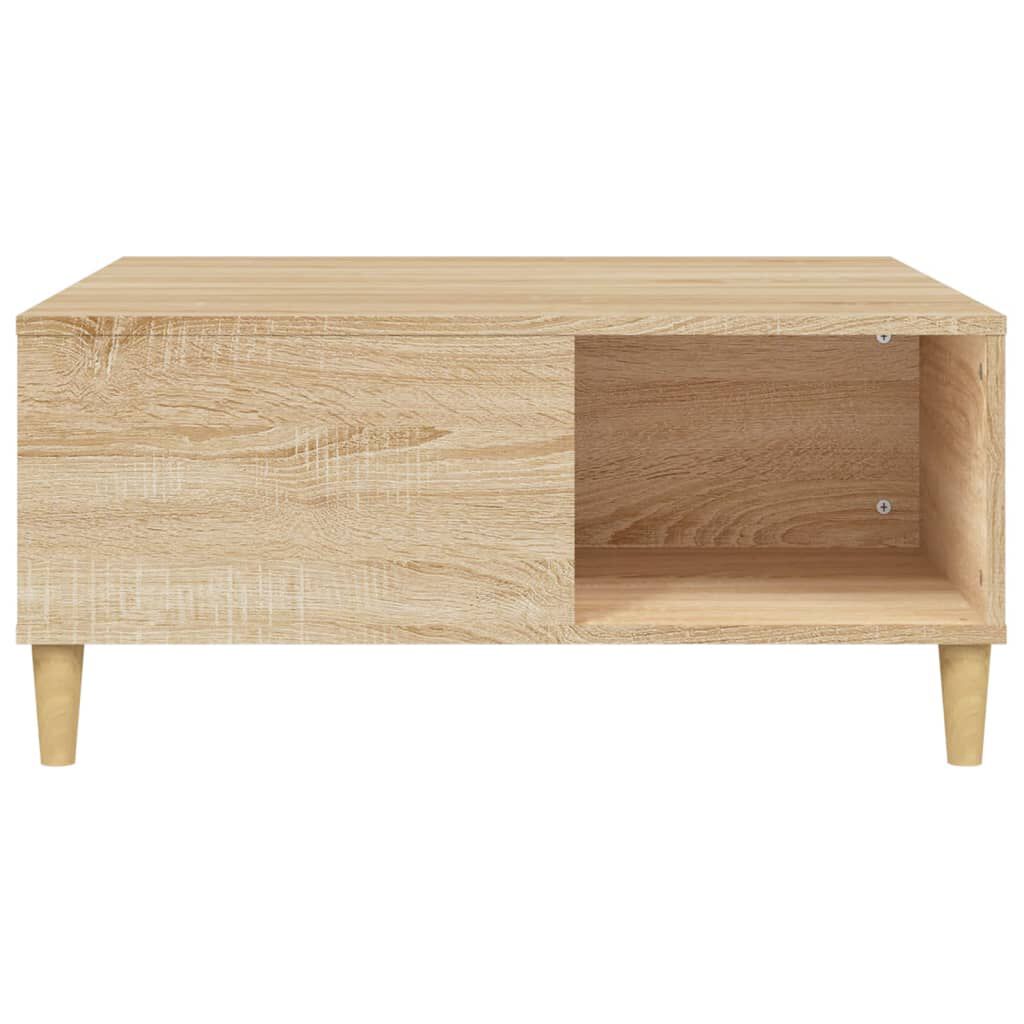 vidaXL Τραπεζάκι Σαλονιού Sonoma Δρυς 80x80x36,5 εκ. Επεξεργασμ. Ξύλο