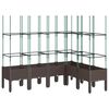 vidaXL &Zeta;&alpha;&rho;&nu;&tau;&iota;&nu;&iota;έ&rho;&alpha; &Kappa;ή&pi;&omicron;&upsilon; &mu;&epsilon; &Kappa;&alpha;&phi;&alpha;&sigma;&omega;&tau;ό &Kappa;&alpha;&phi;έ 160 x 120 x 142,5 &epsilon;&kappa;. &alpha;&pi;ό PP