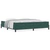 vidaXL Κρεβάτι box spring με στρώμα Σκούρο Πράσινο 200 x 200 cm