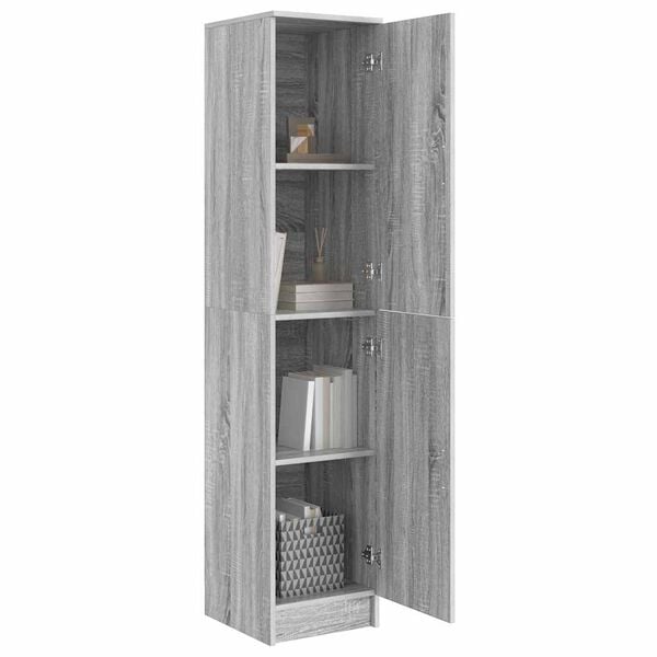 vidaXL Ψηλό Ντουλάπι Γκρι sonoma 35 x 39 x 168 εκ Επεξεργασμένο ξύλο