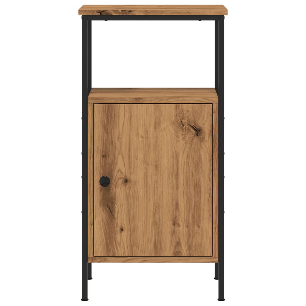 vidaXL Κομοδίνο τεχνίτης Δρυς 41x31x80 εκ. από Επεξεργασμένο Ξύλο