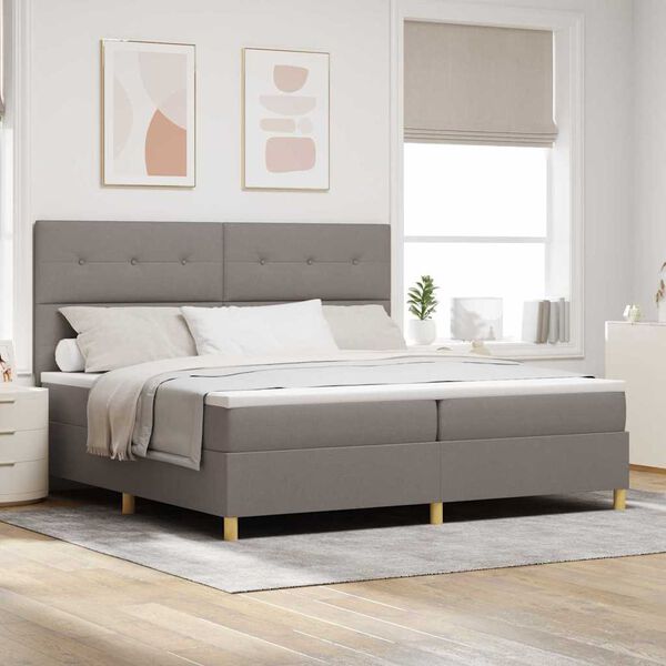 vidaXL &Kappa;&rho;&epsilon;&beta;ά&tau;&iota; &mu;&epsilon; &epsilon;&lambda;&alpha;&tau;ή&rho;&iota;&alpha; &mu;&epsilon; &sigma;&tau;&rho;ώ&mu;&alpha; Taupe 200 x 200 cm ύ&phi;&alpha;&sigma;&mu;&alpha;