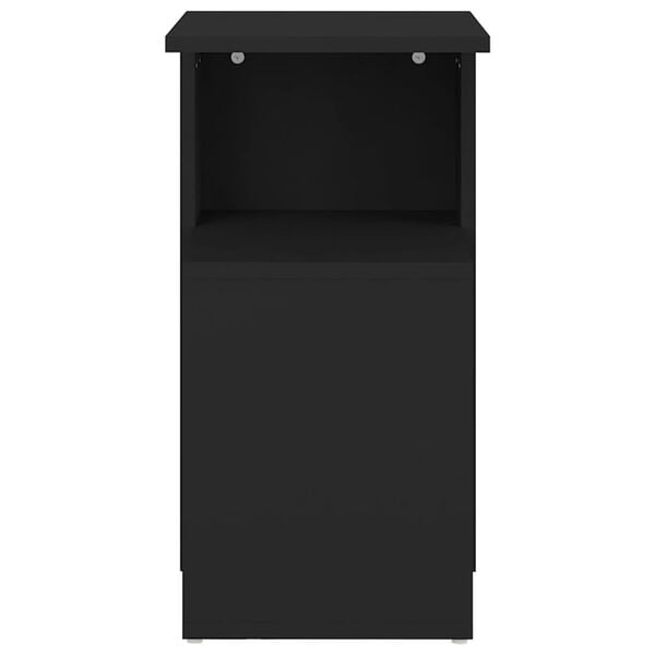 vidaXL Τραπέζι Βοηθητικό Μαύρο 36 x 30 x 56 εκ. από Επεξ. Ξύλο