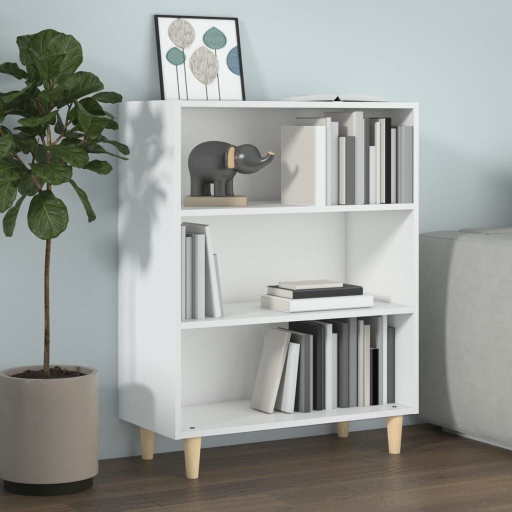 vidaXL Ντουλάπι Γυαλιστερό Λευκό 69,5x32,5x90 εκ. Επεξεργασμένο Ξύλο