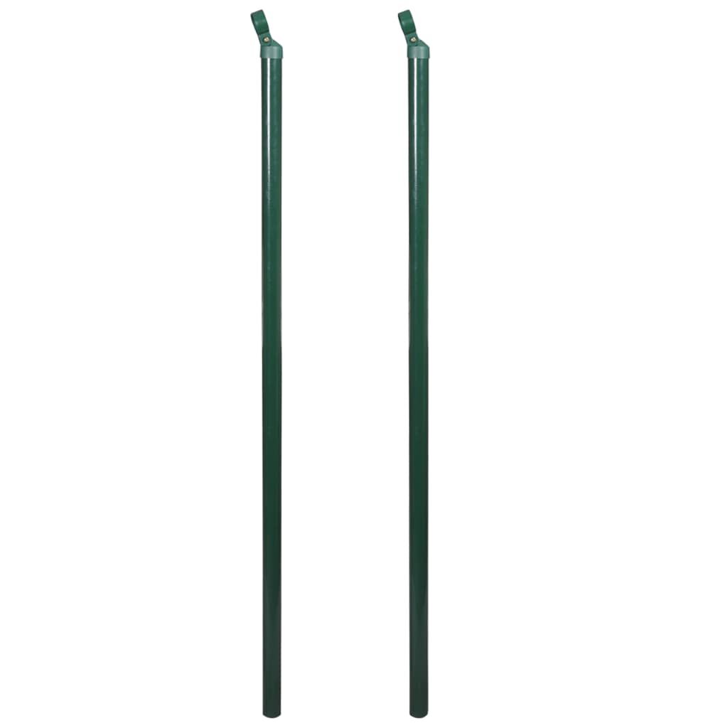 vidaXL Συρματόπλεγμα 1,25 x 15 μ. Ατσάλι + Στύλοι/Βάσεις