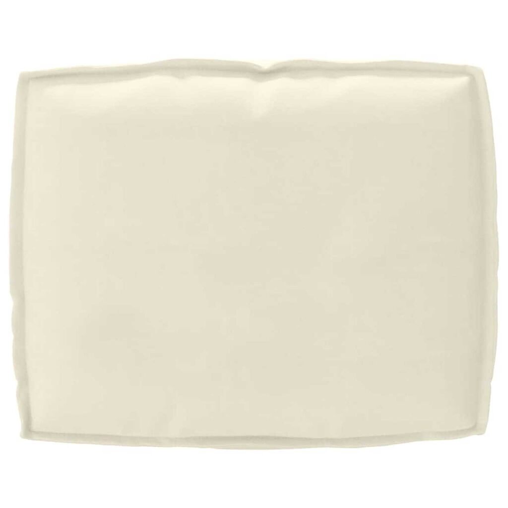 vidaXL Μαξιλάρι παλέτας για πλάτη Κρεμ 50 x 40 x 12 cm Ύφασμα Oxford