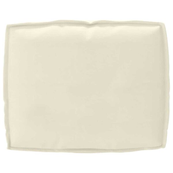 vidaXL Μαξιλάρι παλέτας για πλάτη Κρεμ 50 x 40 x 12 cm Ύφασμα Oxford