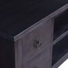 vidaXL Έπιπλο Τηλεόρασης Ανοιχτό Καφέ Μαύρο 100x40x45 εκ. Μασίφ Μαόνι
