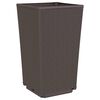 vidaXL Ζαρντινιέρες Κήπου 2 τεμ. Καφέ 32,5x32,5x57 εκ. Πολυπροπυλένιο