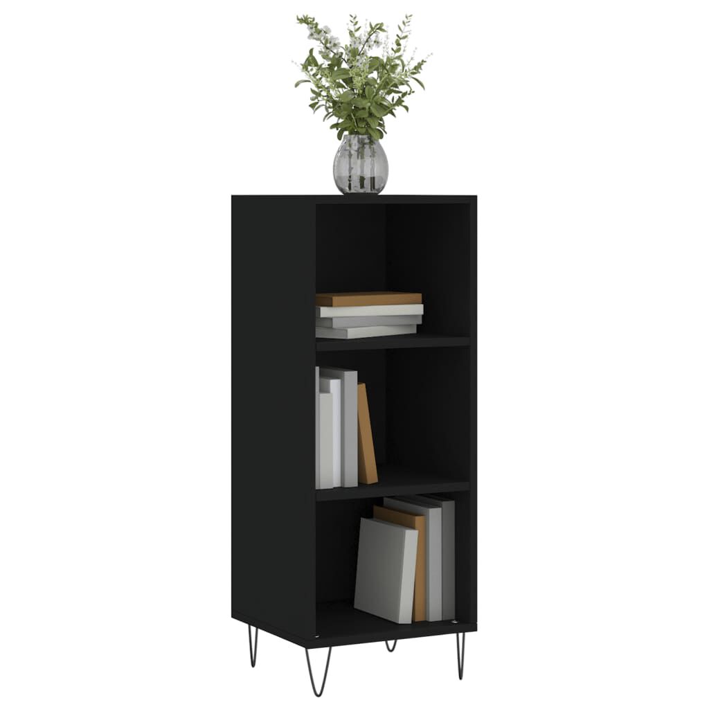 vidaXL Ντουλάπι Μαύρο 34,5x32,5x90 εκ. Επεξεργασμένο Ξύλο