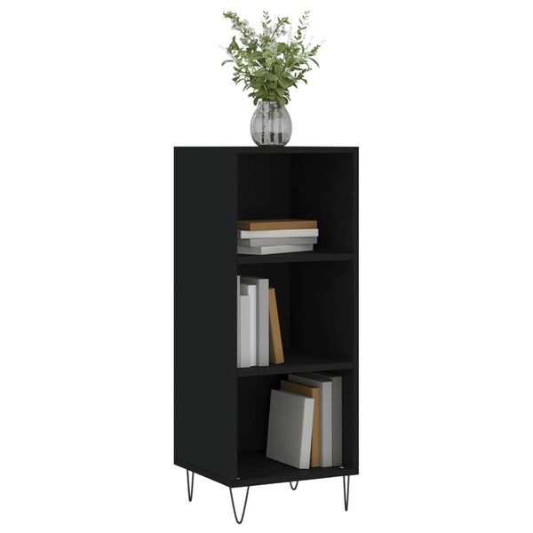 vidaXL Ντουλάπι Μαύρο 34,5x32,5x90 εκ. Επεξεργασμένο Ξύλο