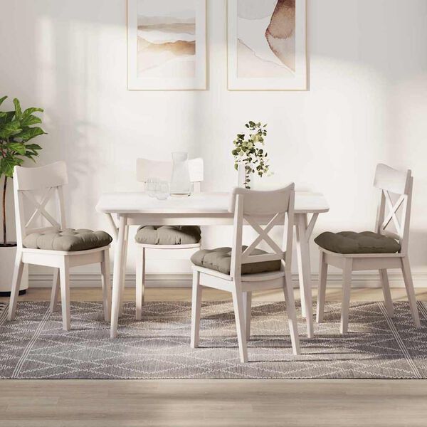 vidaXL &Mu;&alpha;&xi;&iota;&lambda;ά&rho;&iota;&alpha; &kappa;&alpha;&theta;&iota;&sigma;&mu;ά&tau;&omega;&nu; 4 pcs Taupe 45 x 45 cm Ύ&phi;&alpha;&sigma;&mu;&alpha; &Mu;&iota;&kappa;&rho;&omicron;ΐ&nu;&alpha;&sigmaf;