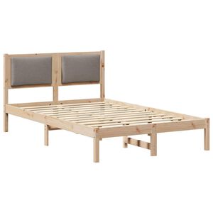 vidaXL Σκελετός Κρεβατιού Taupe 120 x 200 cm Στερεά ξυλεία πεύκου