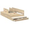 vidaXL Κρεβάτι με αποθηκευτικό χώρο Δρύς Sonoma 226.5 x 120 x 31.5 εκ.