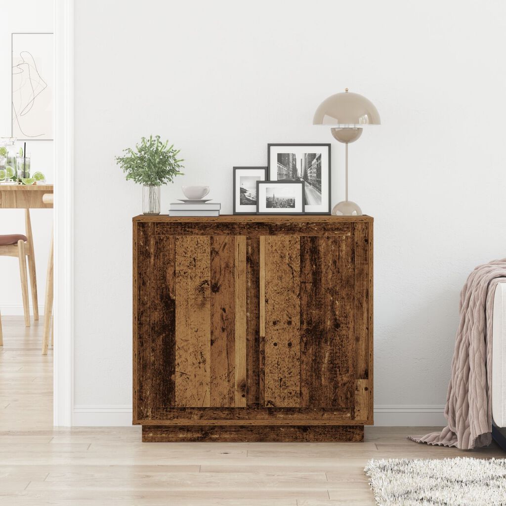 vidaXL Μπουφές Παλαιό Ξύλο 80x34x75 εκ. Μηχανολογημένο Ξύλο