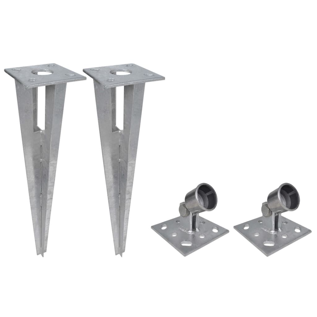 vidaXL Συρματόπλεγμα 1,25 x 15 μ. Ατσάλι + Στύλοι/Βάσεις