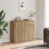 vidaXL Μπουφές από Τεχνητό Δρυς 91x29,5x75 εκ. από Τεχνητό Ξύλο