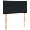 vidaXL Οθωμανικό κρεβάτι με στρώμα Μαύρο 90x200cm Velvet