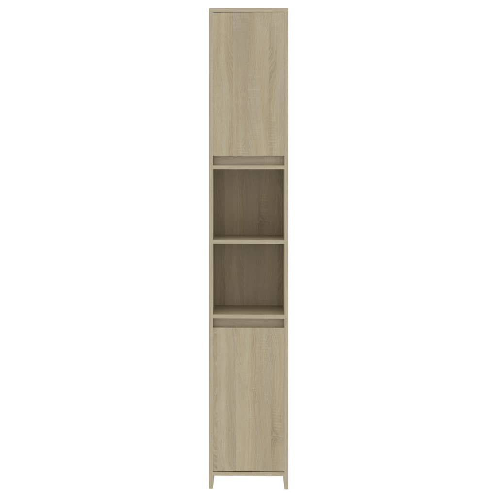 vidaXL Στήλη Μπάνιου Γκρι του Σκυροδέματος 30x30x183,5 εκ. Επεξ. Ξύλο