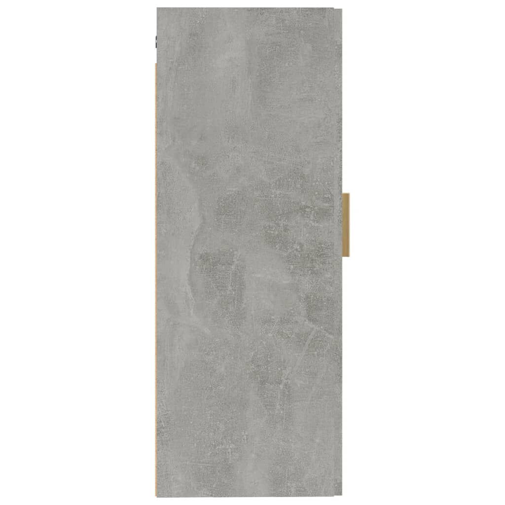 vidaXL Ντουλάπι Τοίχου Γκρι Σκυρ. 35x34x90 εκ. Επεξεργασμένο Ξύλο