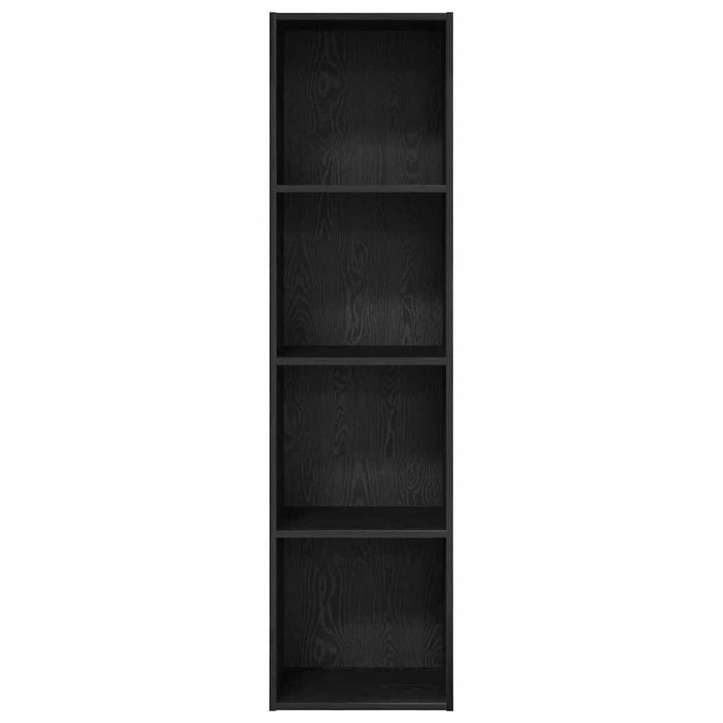 vidaXL Βιβλιοθήκη Μαύρη δρυς 40 x 30 x 152 εκ. Επεξεργασμένο ξύλο