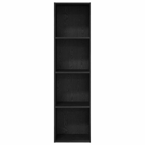vidaXL Βιβλιοθήκη Μαύρη δρυς 40 x 30 x 152 εκ. Επεξεργασμένο ξύλο