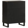 vidaXL Μπουφές Μαύρο 60x33x75 cm Μασίφ Ξύλο Μάνγκο