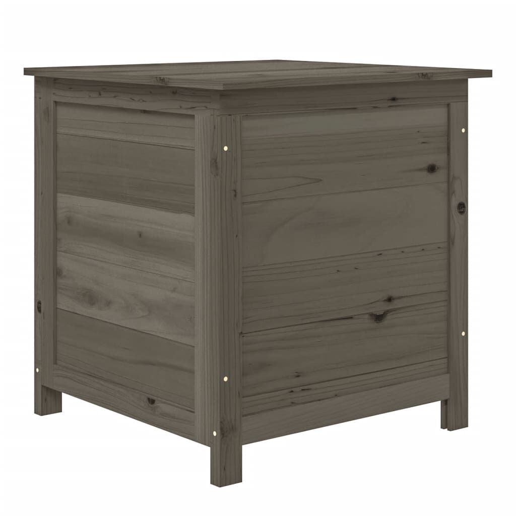 vidaXL Κουτί Μαξιλαριών Εξ. Χώρου Ανθρακί 50x50x56 εκ. Μασίφ Ελάτη