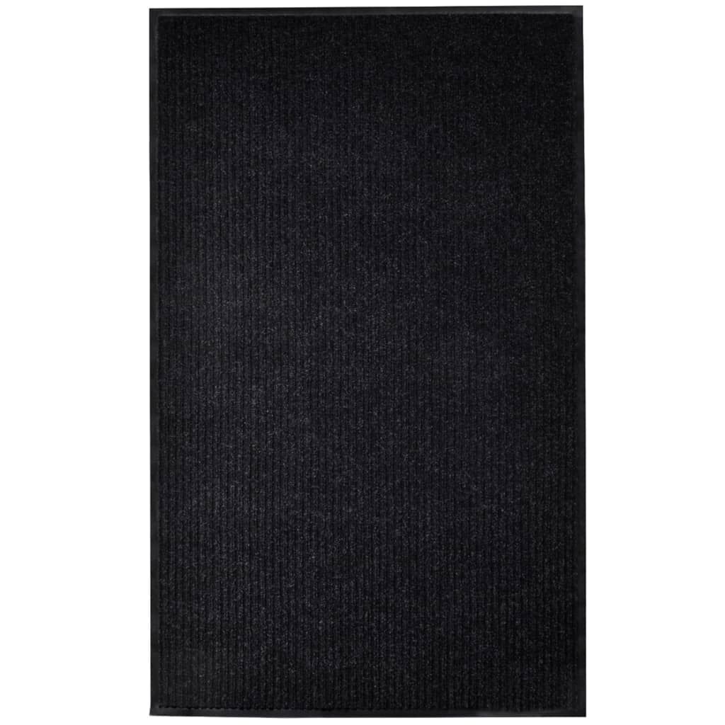 vidaXL Πατάκι Εισόδου Μαύρο 117x220 εκ. από PVC