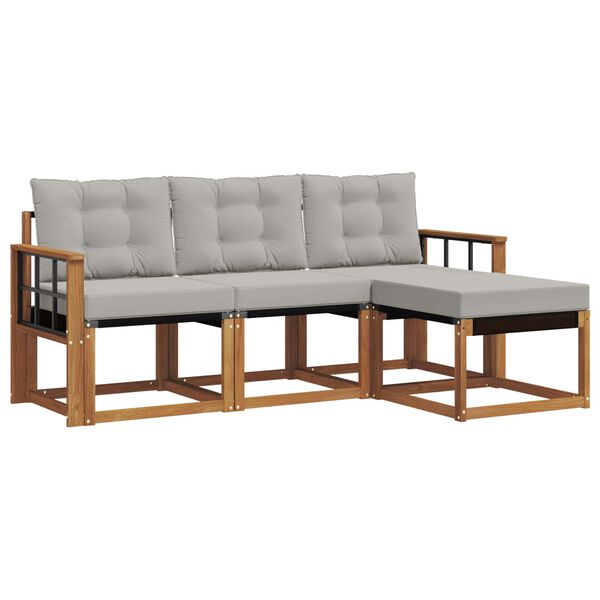 vidaXL &Sigma;&epsilon;&iota;&rho;ά &Kappa;&alpha;&nu;&alpha;&pi;έ &Epsilon;&xi;&omega;&tau;&epsilon;&rho;&iota;&kappa;&omicron;ύ 4 pcs &Phi;&upsilon;&sigma;&iota;&kappa;ό &kappa;&alpha;&iota; &Alpha;&nu;&omicron;&iota;&chi;&tau;ό &Gamma;&kappa;&rho;&iota;