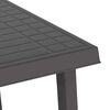 vidaXL Τραπέζι Κάμπινγκ Όψη Ξύλου Ανθρακί 79x56x64 εκ. Πολυπροπυλένιο
