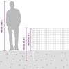vidaXL Φράχτης με Στήλες. Ασημί 0.8 x 25 m Ατσάλι
