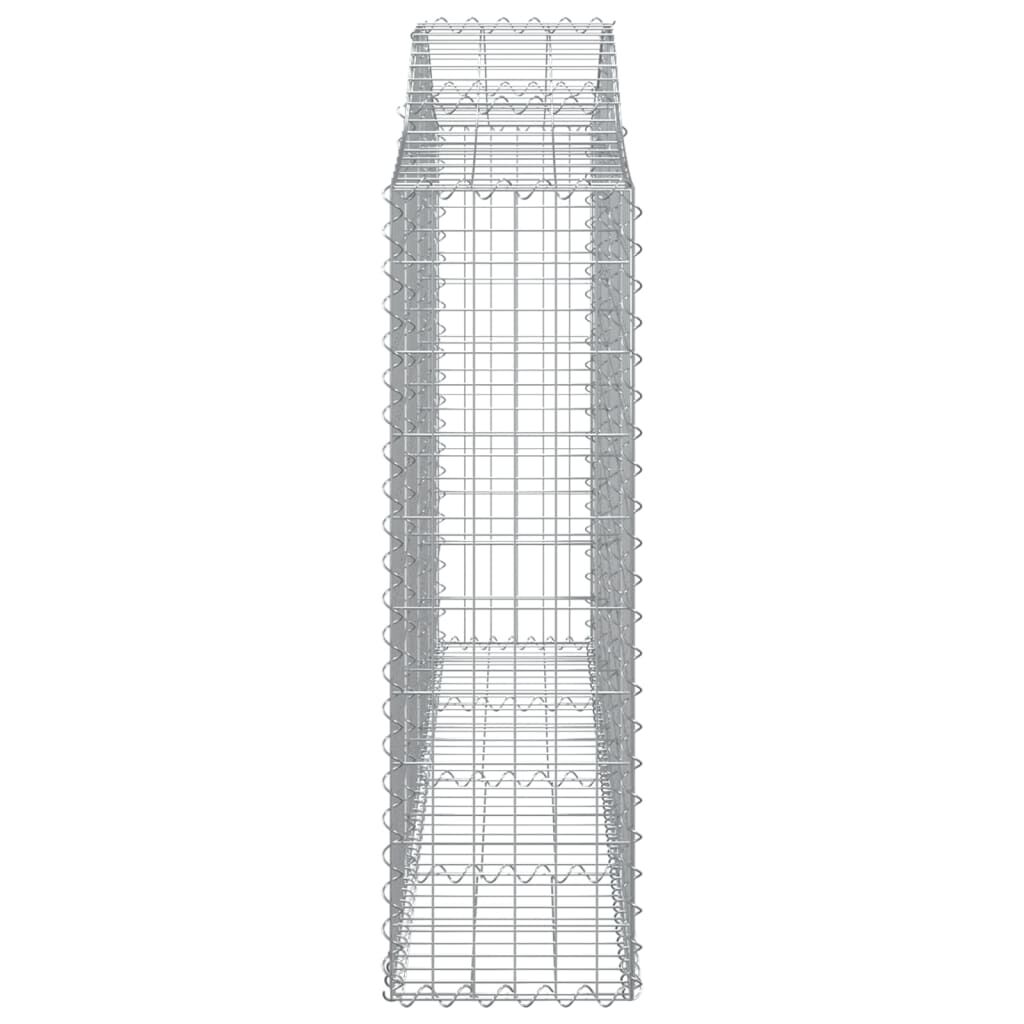 vidaXL Συρματοκιβώτιο Τοξωτό 200x30x100/120εκ. από Γαλβανισμένο Χάλυβα